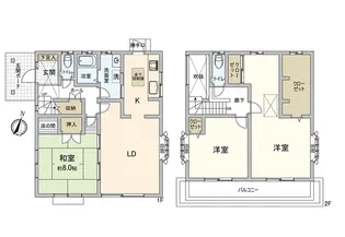 茨城県取手市桜が丘2【一戸建】の間取り