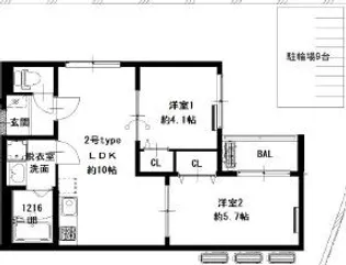 兵庫県神戸市北区鈴蘭台東町3【アパート】の間取り