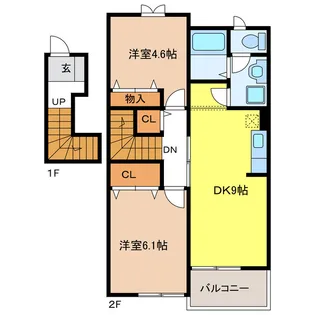 フォーレ【2階】の間取り