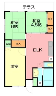 高田ハイツ【1階】の間取り