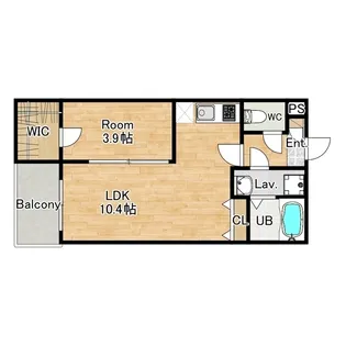 ジーメゾン郡山リアン【1階】の間取り