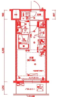 クラリッサ横浜シエル【2階】の間取り