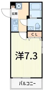 ベルシード京成小岩【1階】の間取り