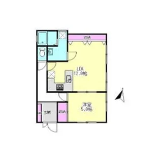 ヒカリハイツ【1階】の間取り