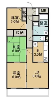ガーデンヒルズ津田【2階】の間取り