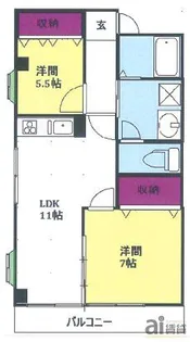 東京都東村山市栄町2【マンション】の間取り