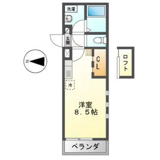 ノヴェル東別院【3階】の間取り