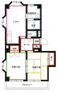東京都武蔵野市中町2【マンション】の間取り