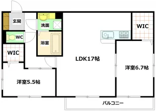 セジュール桃山【3階】の間取り