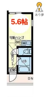 ユナイト黄金町ロザンナの杜【2階】の間取り