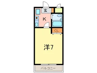 甲南フラット【3階】の間取り