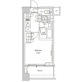 ザ・パークハビオ目黒プレイス【3階】の間取り