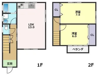 高知県高知市万々【一戸建】の間取り