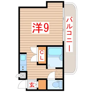 キャピタル萩野町【2階】の間取り