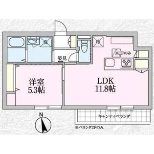 プレジール【1階】の間取り