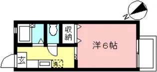 第一桜ヶ丘ハイム【1階】の間取り