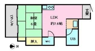 コスモピアビル【6階】の間取り