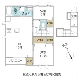 レーガベーネ千波 II B棟【2階】の間取り