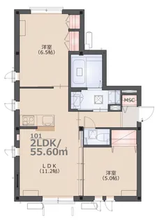 サンクチュアリ陣屋【1階】の間取り