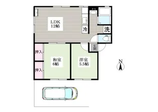 シティハイム・ソレイユA【1階】の間取り