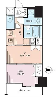 日神デュオステージ池袋【15階】の間取り