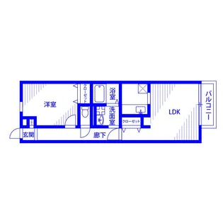 アムール シャトウ【1階】の間取り