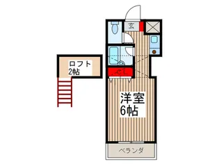 シティパレス狭山【2階】の間取り