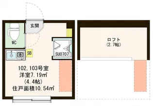 ハーモニーテラス小豆沢公園【1階】の間取り