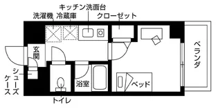 ルリエクラ近大通【7階】の間取り