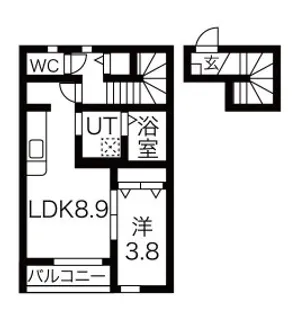 オリーブ5番館【2階】の間取り