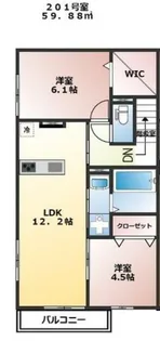 桜丘4丁目TKアパート【2階】の間取り