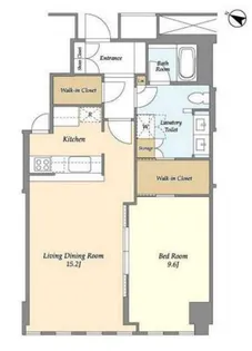 プルデンシャルタワーレジデンス【31階】の間取り