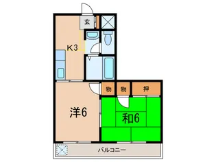 ノースフィルド田中【4階】の間取り