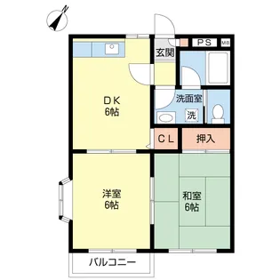 エスポワールII【2階】の間取り