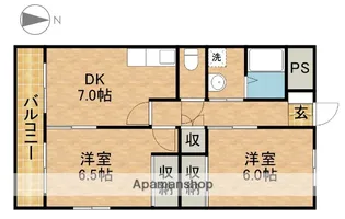 十王マンション【4階】の間取り