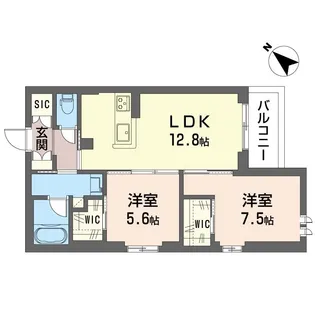 サンベレオ大倉山III【2階】の間取り