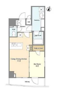 ディームス東新宿【6階】の間取り