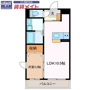 シエン フルール【2階】の間取り
