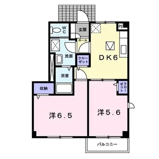 ソフロ・カトレア【1階】の間取り