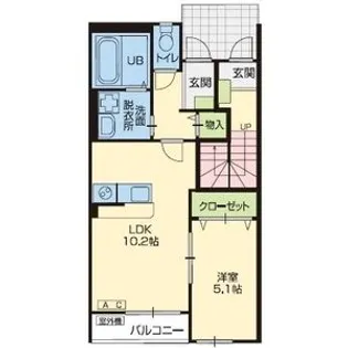セレッソ留ヶ谷サード【1階】の間取り