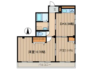 フロンティア【2階】の間取り