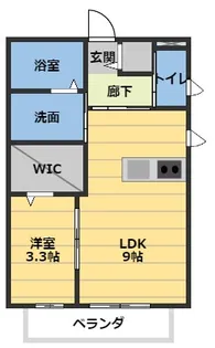 ウエストコートV【2階】の間取り