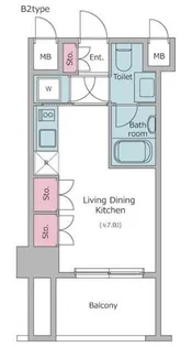 レジディア品川【5階】の間取り