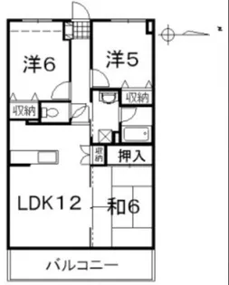 クニヒロマンションG【1階】の間取り