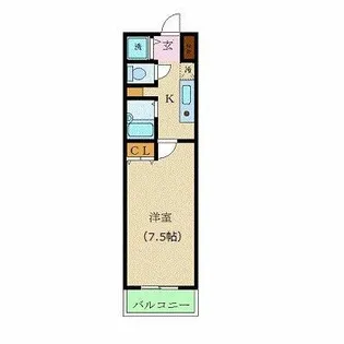カスタリア新宿【5階】の間取り