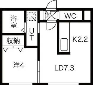 La Forte東札幌【4階】の間取り