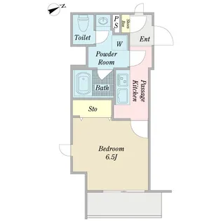 神楽坂プレジデンシャル【5階】の間取り