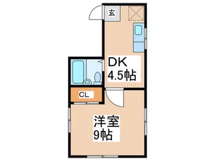 カ-ムハイツ【4階】の間取り