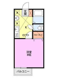 コーポシリウス【2階】の間取り