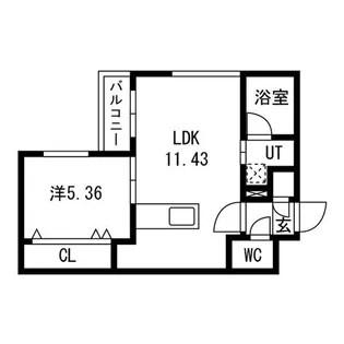 仮)GA-福住1-1MS B棟【2階】の間取り